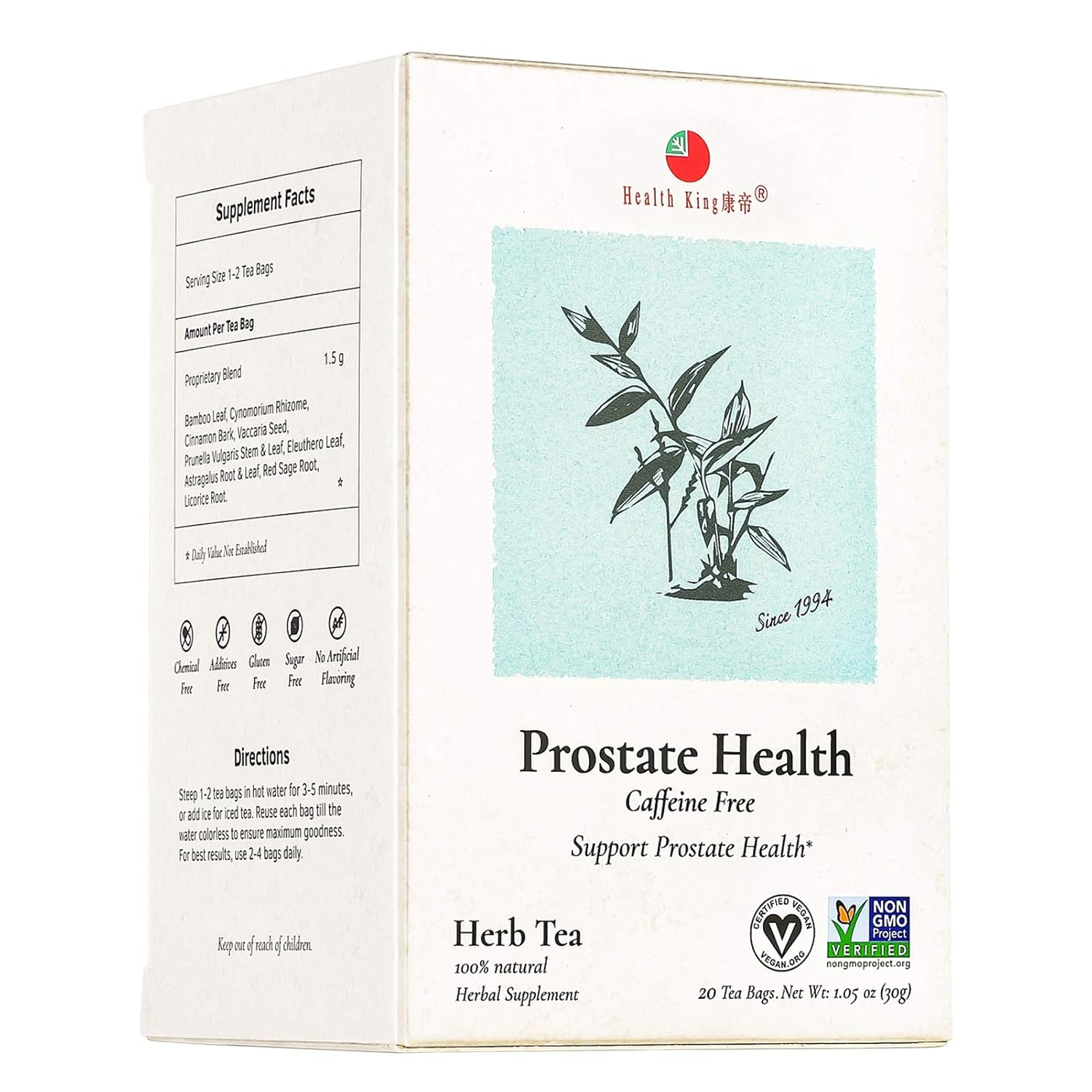 Health King Té Herbal Próstata – vista 1
